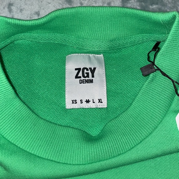 ZGY denim crewneck sweatshirt - Picture 4 of 5